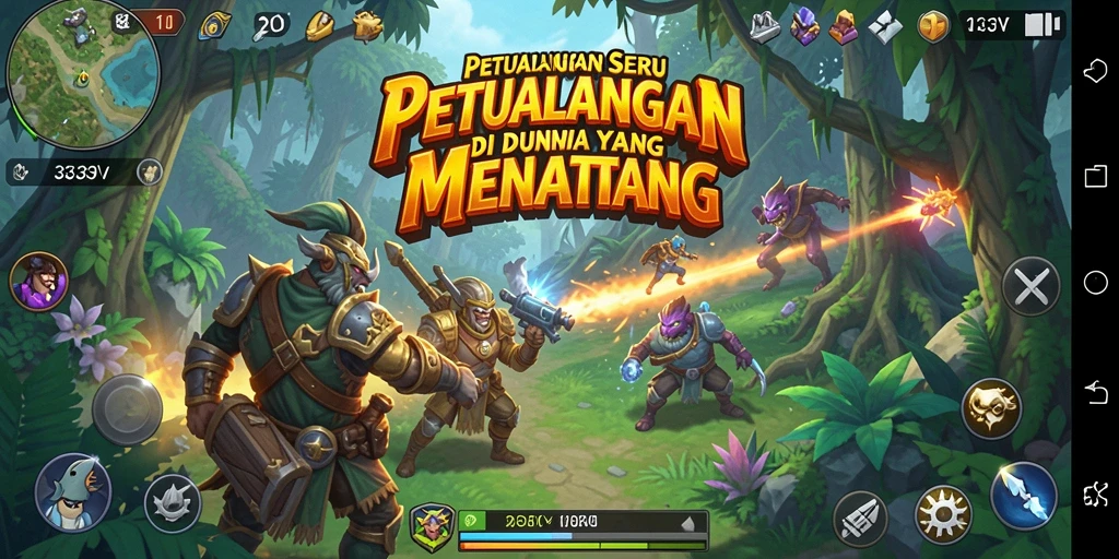 Tampilan mengesankan dari gameplay petualangan di 333V.