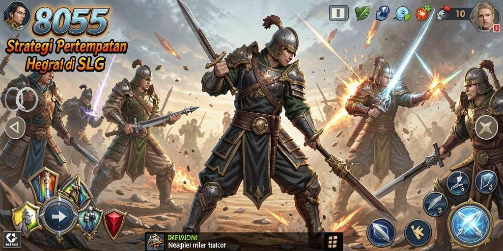 Screenshot gameplay <strong>8055</strong> menunjukkan aksi pertempuran yang mendebarkan.