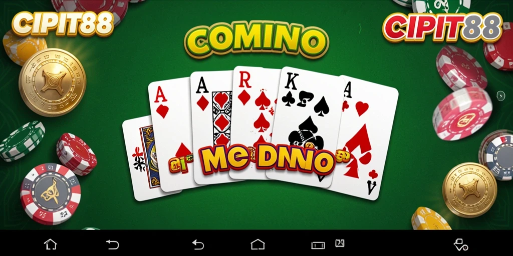 Screenshot utama CIPIT88 menampilkan gameplay Domino yang seru.