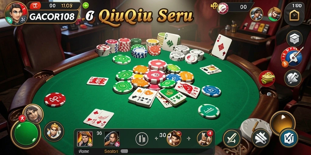 Tampilan gameplay GACOR108 yang menggugah selera bermain QiuQiu.