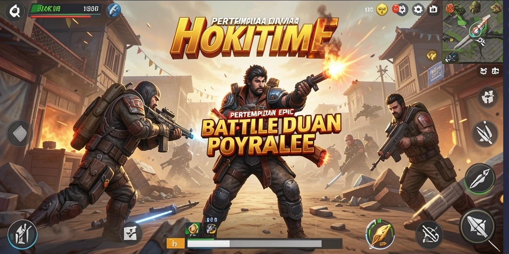 Tampilkan momen aksi epik dalam HOKITIME saat berjuang di arena Battle Royale.