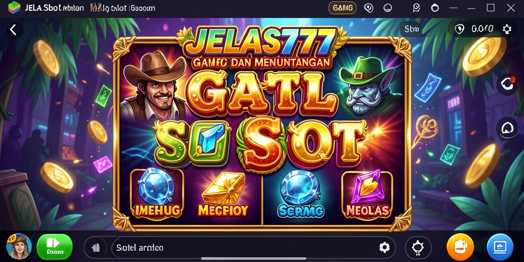 Tampilan menawan gameplay JELAS777 dengan berbagai tema Slot.