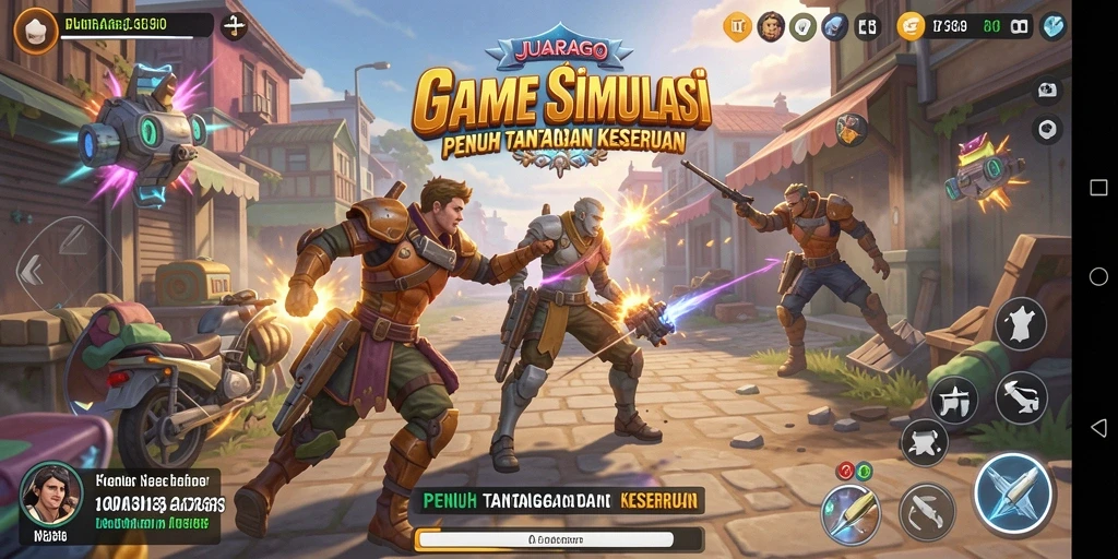 Tampilan gameplay JUARAGO dengan grafis yang mengesankan dan interaksi seru.