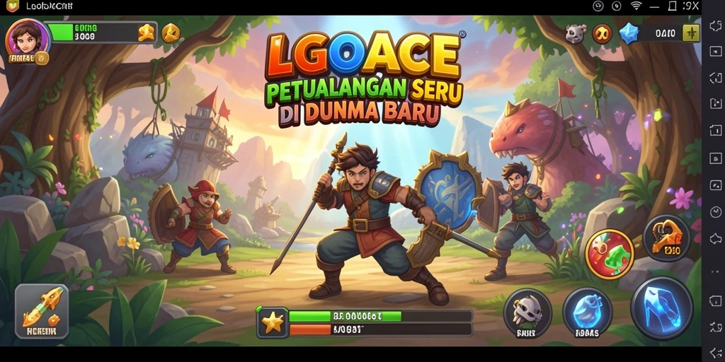 Gameplay LGOACE menampilkan petualangan mendebarkan di dunia yang penuh tantangan.