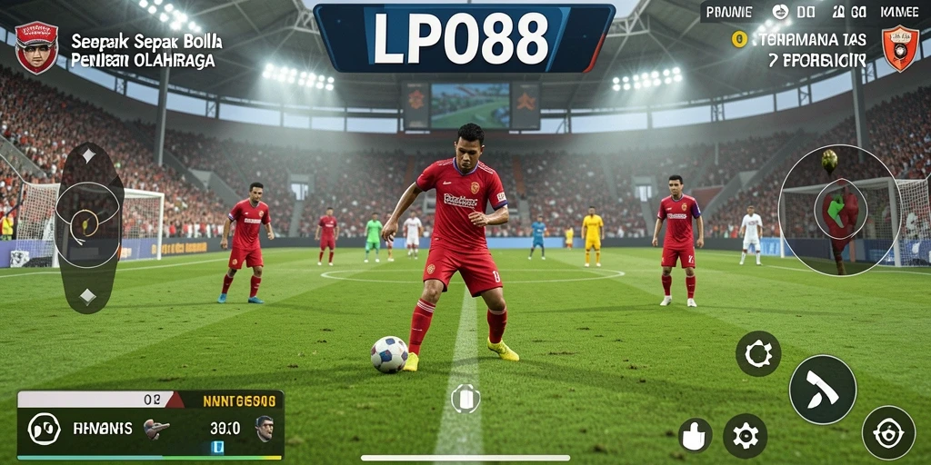 Tampilan permainan LPO88 dengan aksi sepak bola yang mendebarkan.