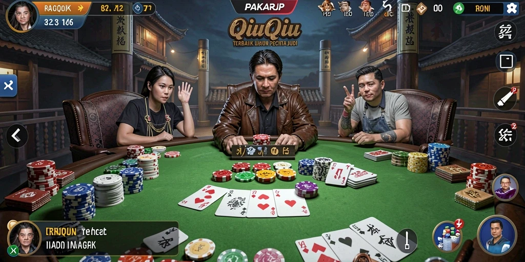 Gameplay QiuQiu PAKARJP yang seru dan interaktif.