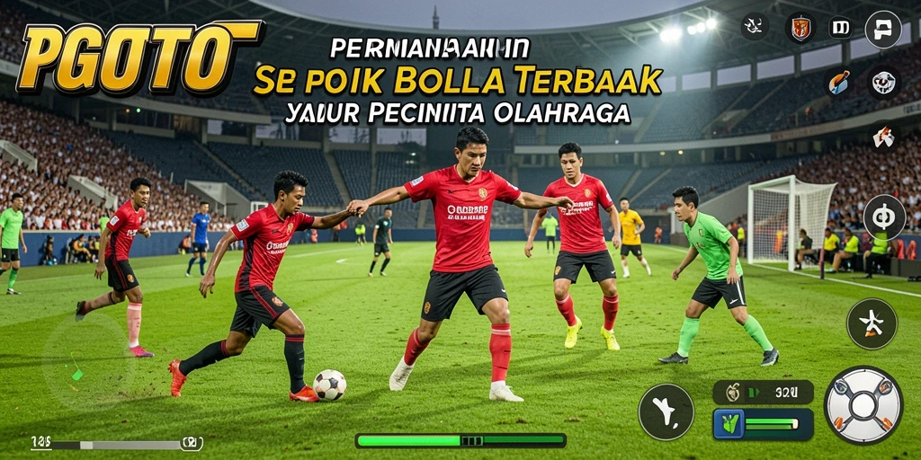 Tampilan menakjubkan dari gameplay <strong>PGTOTO</strong> di lapangan sepak bola.