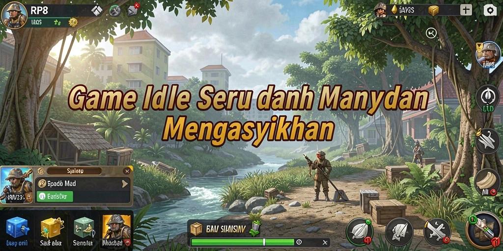 Tampilan gameplay RP8 yang menarik di dalam game Idle.