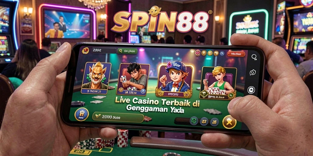 Tampilan gameplay SPIN88 yang menarik dan seru dalam permainan Live Casino.