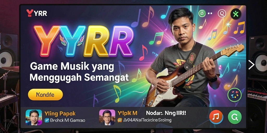 Tampilan gameplay YYRR yang mengasyikkan dengan musik yang menyentuh hati.