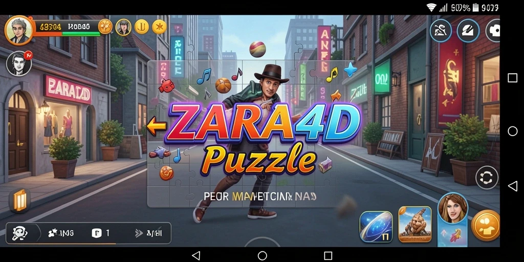 Tampilan gameplay Puzzle pada ZARA4D yang penuh tantangan.