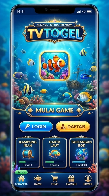 Tangkapan layar aplikasi tvtogel dengan antarmuka yang sederhana.